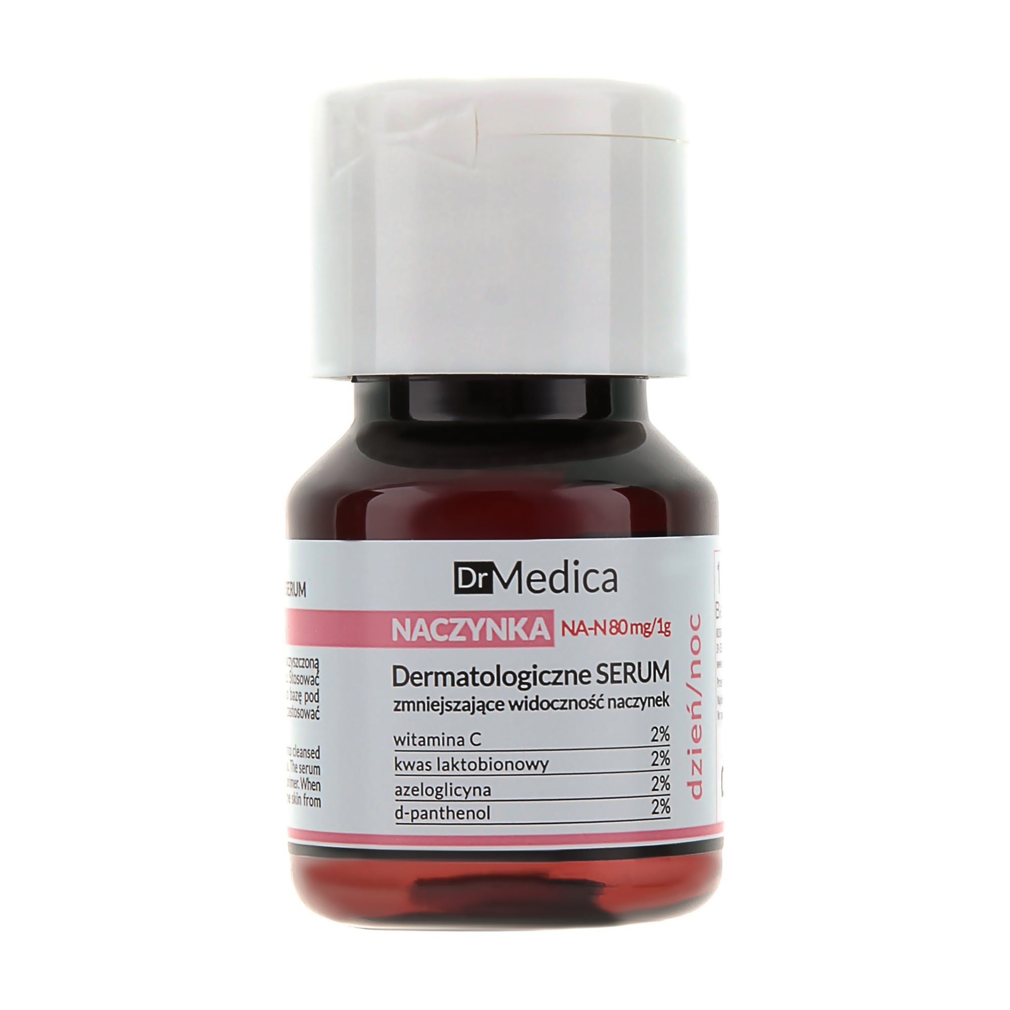 Дерматологічна cиворотка для обличчя Bielenda Dr Medica Capillary Skin гіпоалергенна зменшує видимість капілярів, 30 мл