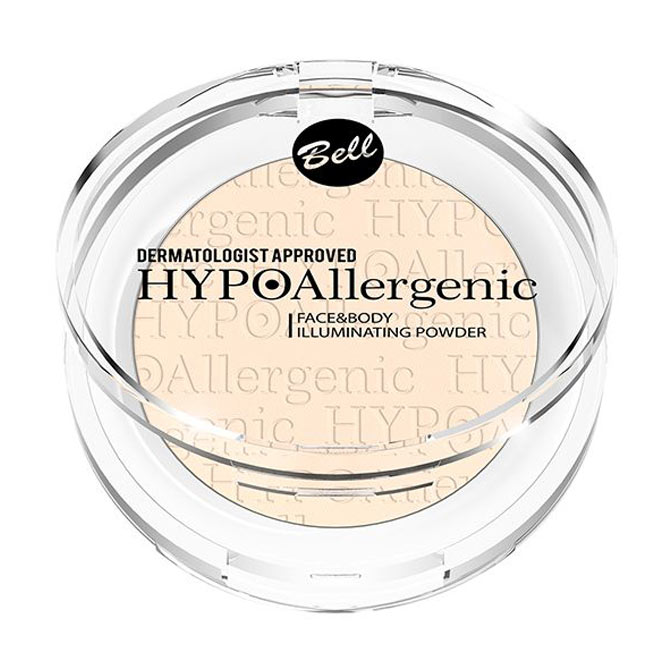 Пудра для обличчя та тіла Bell Hypoallergenic Face &amp; Body Illuminating Powder 01, 6 г