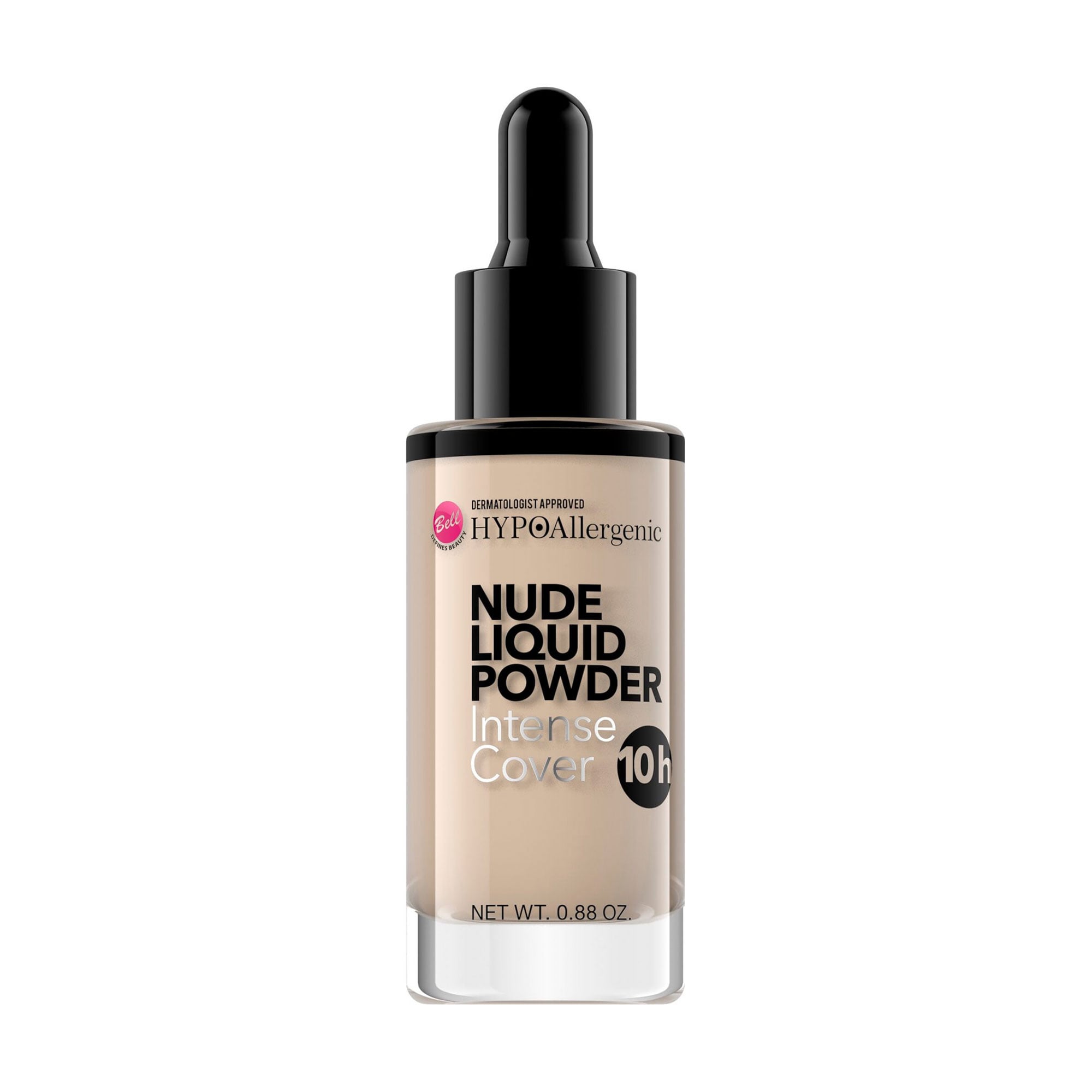 Рідка пудра для обличчя Bell HypoAllergenic Nude Liquid Powder Intense Cover 03 Natural, 25 г
