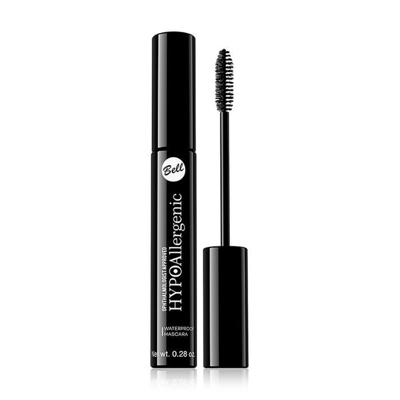 Водостійка гіпоалергенна туш для вій Bell Hypoallergenic Waterproof Mascara Black, 8 г